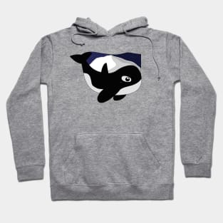 Orca and Mountain Illustration Hoodie